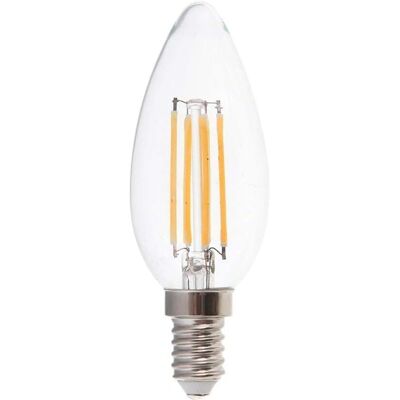 V-TAC VT-1986-N Lampadina LED a Candela - 6500K - 4W - Trasparente - E14 V-TAC VT-1986-N Lampadina LED a Candela - 6500K - 4W - Trasparente - E14