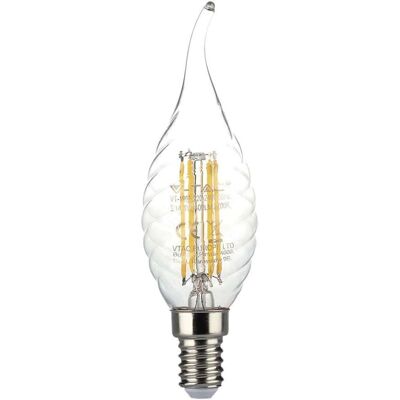 V-TAC VT-1995 Lampadina LED Fiamma - Bianco caldo - E14 4W V-TAC VT-1995 Lampadina LED Fiamma - Bianco caldo - E14 4W