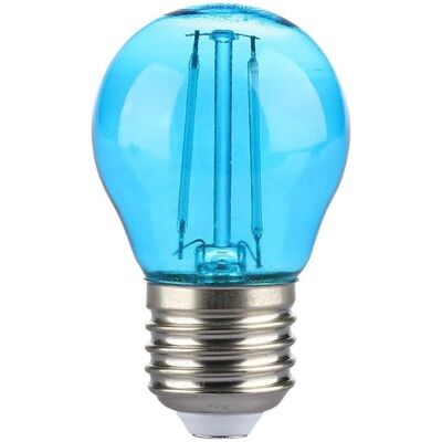 V-TAC 2W Blue LED Bulb - E27 G45 - Dimmable V-TAC 2W Blue LED Bulb - E27 G45 - Dimmable