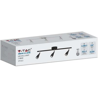 V-tac VT-813 Decken-Spot - Weiß - Verstellbar - 3x 4.5W V-tac VT-813 Decken-Spot - Weiß - Verstellbar - 3x 4.5W