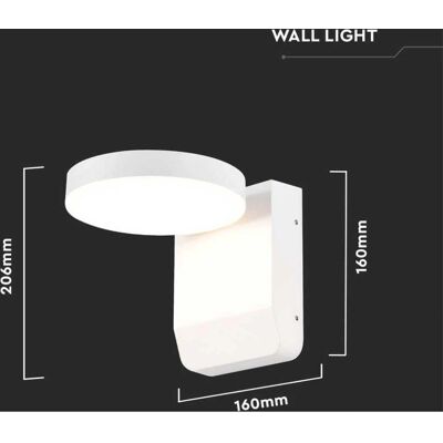 V-Tac VT-11020 LED-Wandleuchte - 17W, 2520Lm, Weiß - IP65 - Rund V-Tac VT-11020 LED-Wandleuchte - 17W, 2520Lm, Weiß - IP65 - Rund