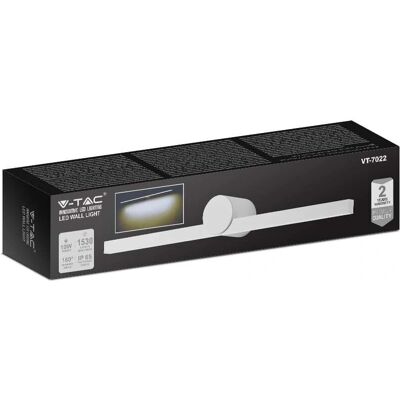 V-tac VT-7022 Luce LED per Specchio - 10W - Bianco - 3000K V-tac VT-7022 Luce LED per Specchio - 10W - Bianco - 3000K