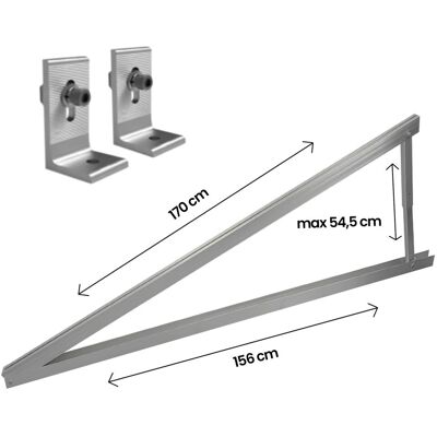 V-TAC Supporto - Supporto triangolare regolabile 10°-15° - Supporto V-TAC Supporto - Supporto triangolare regolabile 10°-15° - Supporto
