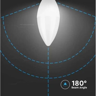 V-TAC VT-2323 Lampadina LED Candela E14 2.9W Bianco Freddo - Luce Interna V-TAC VT-2323 Lampadina LED Candela E14 2.9W Bianco Freddo - Luce Interna