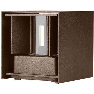 V-TAC Lampa ścienna LED 11W - Corten - IP65 - 3000K - Kwadratowa V-TAC Lampa ścienna LED 11W - Corten - IP65 - 3000K - Kwadratowa