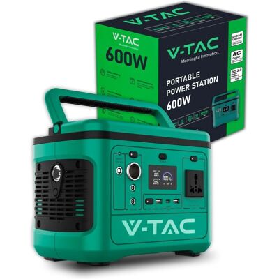 V-TAC Draagbare Energiecentrale 568Wh 220V 600W Max - Solar Klaar V-TAC Draagbare Energiecentrale 568Wh 220V 600W Max - Solar Klaar
