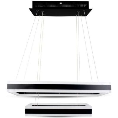 V-TAC VT-101-2D Lampadario a Sospensione - Metallo Rettangolare - 113W - Nero - LED V-TAC VT-101-2D Lampadario a Sospensione - Metallo Rettangolare - 113W - Nero - LED