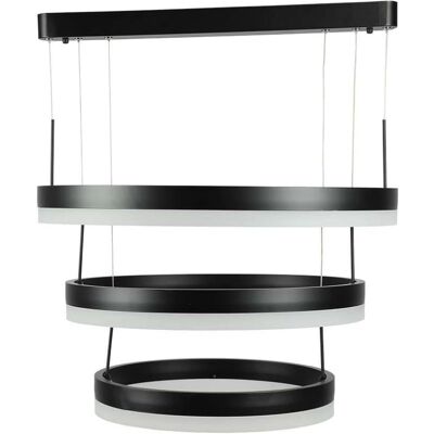 V-TAC VT-82-3-B Lampadario a sospensione LED con 3 anelli neri - Lampadario V-TAC VT-82-3-B Lampadario a sospensione LED con 3 anelli neri - Lampadario