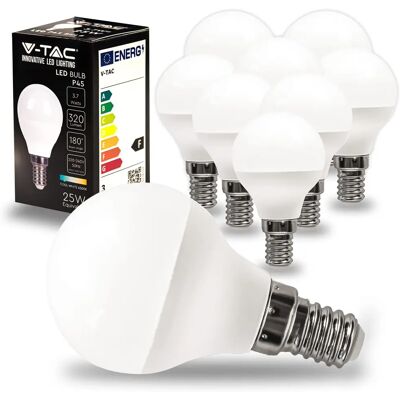 V-TAC 10x Ampoules LED P45 E14 3,7W - 320 Lumens - Ampoule LED Golf - Efficacité Max & Économies V-TAC 10x Ampoules LED P45 E14 3,7W - 320 Lumens - Ampoule LED Golf - Efficacité Max & Économies