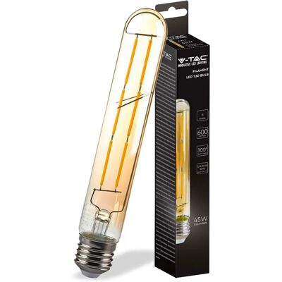 V-TAC - Filamento Ambrata T30 - 6W - Lampadina Filamento LED V-TAC - Filamento Ambrata T30 - 6W - Lampadina Filamento LED