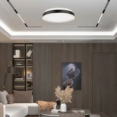 V-TAC 38W LED Luz de Techo - Dimmable, Negro, 400x62mm V-TAC 38W LED Luz de Techo - Dimmable, Negro, 400x62mm