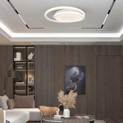 V-TAC VT-7761 Lampada da Soffitto Bianca - Doppio Cerchio Moderno 450mm 38W 4000K V-TAC VT-7761 Lampada da Soffitto Bianca - Doppio Cerchio Moderno 450mm 38W 4000K