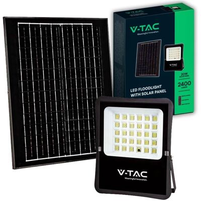 V-Tac VT-55300 Faro - 2400lm, Solar, 20W, Bianco 4000K V-Tac VT-55300 Faro - 2400lm, Solar, 20W, Bianco 4000K