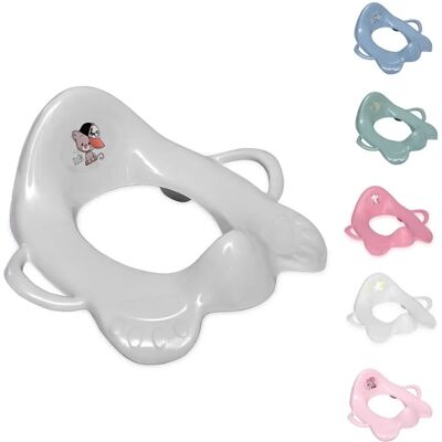 Lorelli Ergonomikus gyermek WC-ülőke fogantyúkkal - Fröccs elleni védelem Lorelli Ergonomikus gyermek WC-ülőke fogantyúkkal - Fröccs elleni védelem