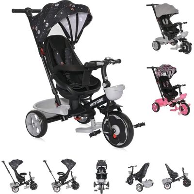 Lorelli Schwarz Voyage Umkehrbarer Kinderdreirad - EVA-Reifen Lorelli Schwarz Voyage Umkehrbarer Kinderdreirad - EVA-Reifen