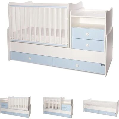 Lorelli Babyblau 3-in-1 Umwandelbares Kinderbett Lorelli Babyblau 3-in-1 Umwandelbares Kinderbett