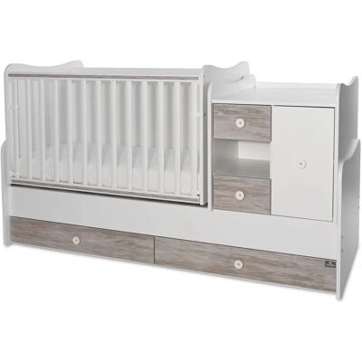 Lorelli Wit/Artwood Mini Max Babybed - Babybed Lorelli Wit/Artwood Mini Max Babybed - Babybed