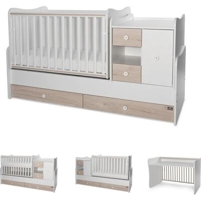Lorelli Minimax Umbaubare Gitterbett - Mit Stauraum Lorelli Minimax Umbaubare Gitterbett - Mit Stauraum
