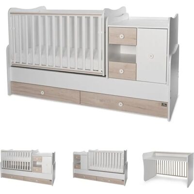Lorelli Minimax Umbaubare Gitterbett - Mit Stauraum Lorelli Minimax Umbaubare Gitterbett - Mit Stauraum
