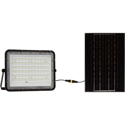 V-tac VT-120W LED Solar Floodlight - 6400K - 12000mAh - Remote - Black V-tac VT-120W LED Solar Floodlight - 6400K - 12000mAh - Remote - Black