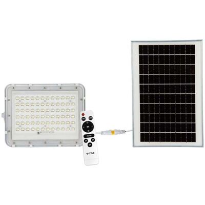V-tac VT-120W LED Solcelle Flodlys - 4000K - 12000mAh - 3M kabel - Inkl. fjernbetjening - Hvid V-tac VT-120W LED Solcelle Flodlys - 4000K - 12000mAh - 3M kabel - Inkl. fjernbetjening - Hvid
