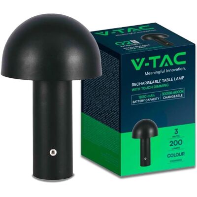 V-TAC LED-Tischlampe VT-1047 - Einstellbares Licht - Schwarz V-TAC LED-Tischlampe VT-1047 - Einstellbares Licht - Schwarz