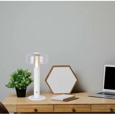 Lámpara de mesa LED V-tac VT-1049 - Control táctil - Blanco Lámpara de mesa LED V-tac VT-1049 - Control táctil - Blanco