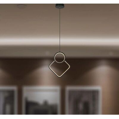 Lampada a Sospensione Nera V-TAC - 12W 1300 Lumen Luce Interna Lampada a Sospensione Nera V-TAC - 12W 1300 Lumen Luce Interna