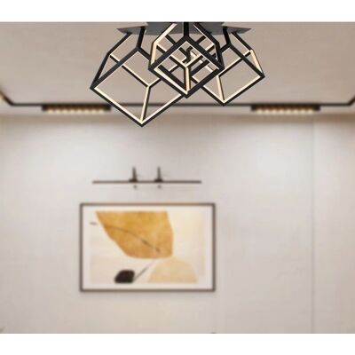 V-Tac VT-7921 Lampada a Soffitto - 3 Cubi - Nero - 46W - 4900lm V-Tac VT-7921 Lampada a Soffitto - 3 Cubi - Nero - 46W - 4900lm