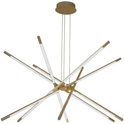 Lampadario LED dimmerabile V-Tac VT-7922 - Design moderno con 12 luci rettangolari Lampadario LED dimmerabile V-Tac VT-7922 - Design moderno con 12 luci rettangolari