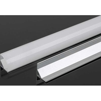 Profilo in alluminio argento V-Tac 2000mm - Per strisce LED Profilo in alluminio argento V-Tac 2000mm - Per strisce LED