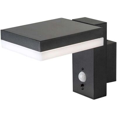 V-TAC VT-1147 Schwarze rechteckige Solar-Wandleuchte mit Sensor V-TAC VT-1147 Schwarze rechteckige Solar-Wandleuchte mit Sensor