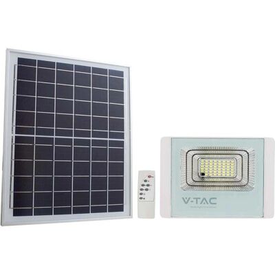 V-tac Proiettore LED Solare - 16W, Bianco, IP65, 6400K, Telecomando V-tac Proiettore LED Solare - 16W, Bianco, IP65, 6400K, Telecomando