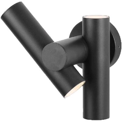 V-TAC VT-1186-B Lampada da Parete Regolabile IP44 Nero - 6W 620lm 3000K V-TAC VT-1186-B Lampada da Parete Regolabile IP44 Nero - 6W 620lm 3000K