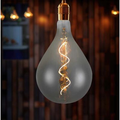 V-Tac 4W E27 Filamento a Spirale Vetro Fumo Lampadina LED Decorativa V-Tac 4W E27 Filamento a Spirale Vetro Fumo Lampadina LED Decorativa