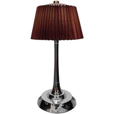 Lampada da tavolo V-TAC 1.5W ricaricabile - Touch dimmerabile 3in1, marrone cromo Lampada da tavolo V-TAC 1.5W ricaricabile - Touch dimmerabile 3in1, marrone cromo