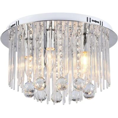 Lampada a soffitto in cristallo argento V-TAC - 5x E14 - Design Moderno Lampada a soffitto in cristallo argento V-TAC - 5x E14 - Design Moderno