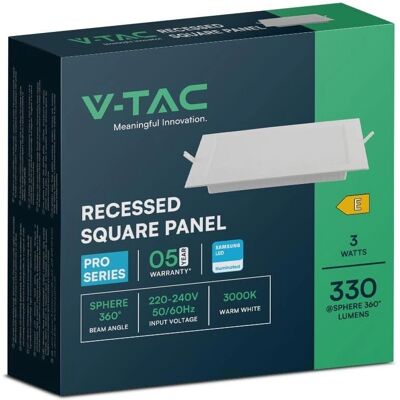 V-TAC PRO Mini Pannello LED Quadrato - Pannello LED V-TAC PRO Mini Pannello LED Quadrato - Pannello LED
