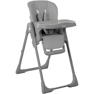 Kikkaboo Kinderhochstuhl - Höhenverstellbar, Klappbar, Grau Kikkaboo Kinderhochstuhl - Höhenverstellbar, Klappbar, Grau
