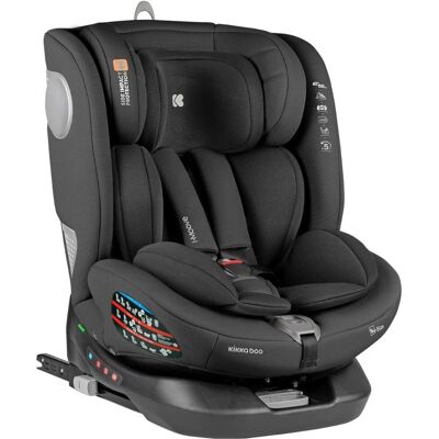 Kikkaboo Kindersitz i-Moove - 360° Drehung, Schwarz Kikkaboo Kindersitz i-Moove - 360° Drehung, Schwarz