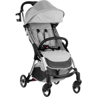 Kikkaboo Cloe Kinderwagen Hellgrau - Leicht & Faltbar Kikkaboo Cloe Kinderwagen Hellgrau - Leicht & Faltbar