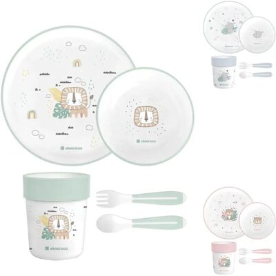 Kikkaboo Kinder-Geschirrset Savanna 5-teilig - Tiermotiv Kikkaboo Kinder-Geschirrset Savanna 5-teilig - Tiermotiv
