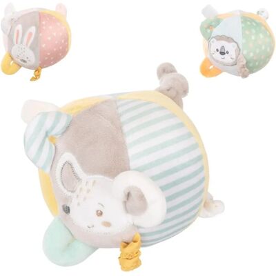 Kikkaboo Baby Plüsch Aktivitätsball - Weiche Plüschspielzeug, Beige/Gelb Kikkaboo Baby Plüsch Aktivitätsball - Weiche Plüschspielzeug, Beige/Gelb
