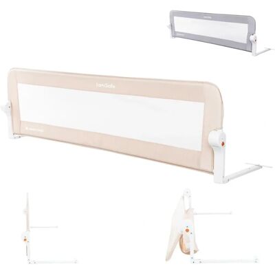 Barandilla de cama plegable marrón claro Kikkaboo - 150cm, desde 18 meses Barandilla de cama plegable marrón claro Kikkaboo - 150cm, desde 18 meses