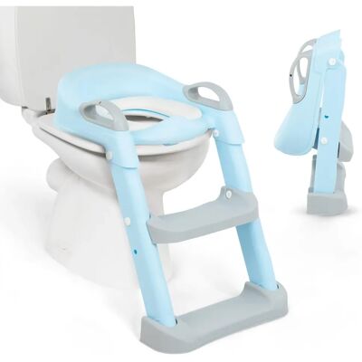 Kikkaboo Lea Toilettenaufsatz mit Leiter - Verstellbare Stufen & Sitz Kikkaboo Lea Toilettenaufsatz mit Leiter - Verstellbare Stufen & Sitz