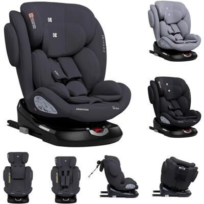 Kikkaboo i-Felix Kindersitz - 360° Dreh - Grau Kikkaboo i-Felix Kindersitz - 360° Dreh - Grau