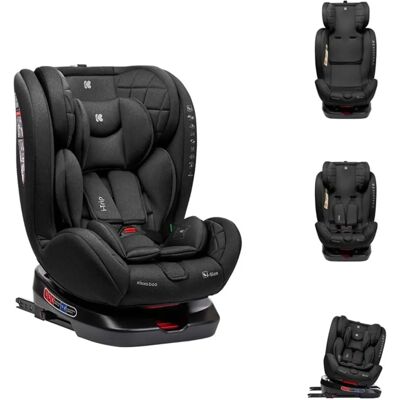 Kikkaboo Kindersitz i-Trip - Auto-Kindersitz, Schwarz, 40-150cm, 360° Drehbar Kikkaboo Kindersitz i-Trip - Auto-Kindersitz, Schwarz, 40-150cm, 360° Drehbar