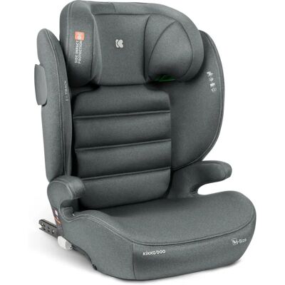 Seggiolino auto bambino Kikkaboo i-Track 100-150cm Gruppo 2/3 Isofix Grigio scuro Seggiolino auto bambino Kikkaboo i-Track 100-150cm Gruppo 2/3 Isofix Grigio scuro