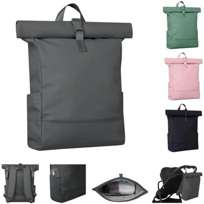 Kikkaboo Jayden Grau Wickeltasche - Rucksack mit verstellbarer Länge Kikkaboo Jayden Grau Wickeltasche - Rucksack mit verstellbarer Länge