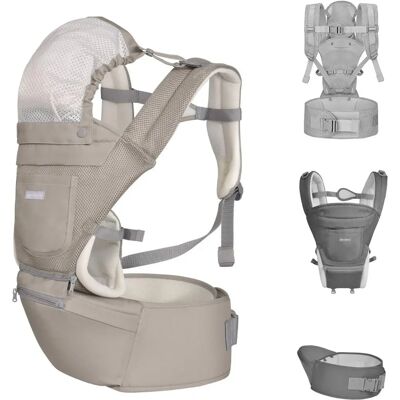 Kikkaboo Baby nosič Chloe 3 v 1 - Bederní a zadní nosič, od 5 měsíců Kikkaboo Baby nosič Chloe 3 v 1 - Bederní a zadní nosič, od 5 měsíců
